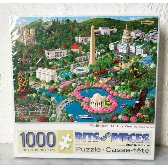 Bits & Pieces Washington DC City View 1000 Piece Puzzle NEW Sealed - Picture 1 of 4